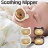2pcs Soft Touch Baby Soother Cute Little Bear Newborn Dummy Newborn Silicone Pacifier Nighttime Use