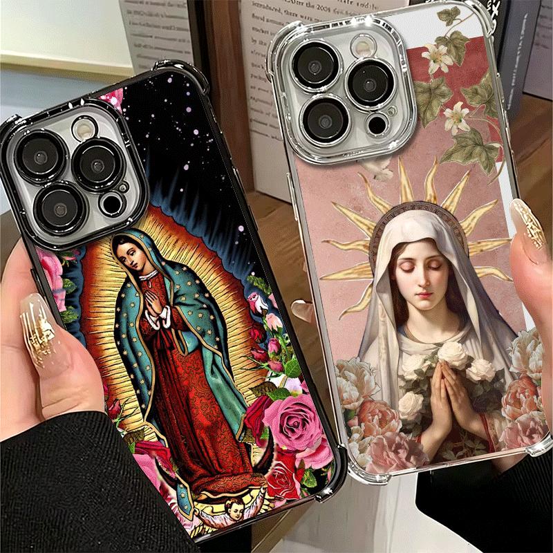 Дева Мария Дева Гваделупская Мягкий чехол для телефона для Xiaomi Poco X7 X8 Pro Max X6 X5 X3 F8 Ultra F7 M8 M7 M5S Redmi 15C 15A 15 14
