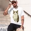 2026 New Model Owl Funny Meowl Rot Graphic Tshirts Unisexs Unisex Clothing Fashion Short Sves Tshirt Cotton D T Shirts