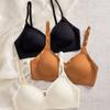 1 шт./женское нижнее белье, сексуальный полый бюстгальтер пуш-ап, бесшовный ледяной шелк, дышащий бюстгальтер, комфортный съемный бюстгальтер с подкладкой, нижнее белье