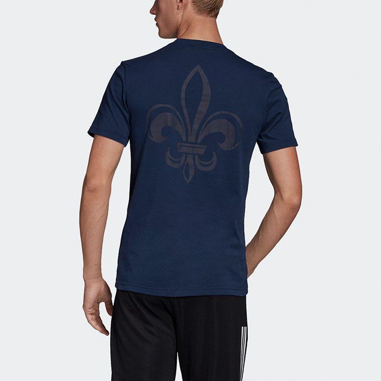 adidas Мужские Футбольные Майки Цвет Темно-синий Умеренный Прямой Крой FK3574