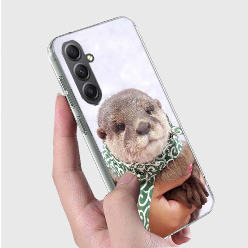 Cute Animals Otters Phone Case for Samsung A16 A26 A36 A56 A17 A37 A57 A07 A06 A02S A03 A04S A05S Galaxy Note 20 10 A50S A71 A51