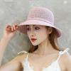 Hats for Women Summer Braided Beach Sun Hat Solid Color Sunshade Lady Sun Visor 6cm Brim Sunhat Travel Vacation
