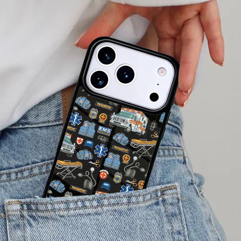 Paramedic Ambulance Phone Case for iPhone 17ProMax 12 13 14 15 16e 17 Pro Max Plus Air Cover