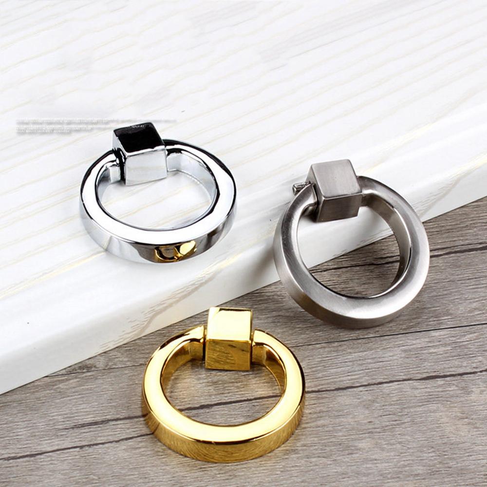 Zinc Zinc Alloy Ring Cupboard Home Improvement Furniture Hardware Cabinet Knobs Door Handles Drawer Pulls