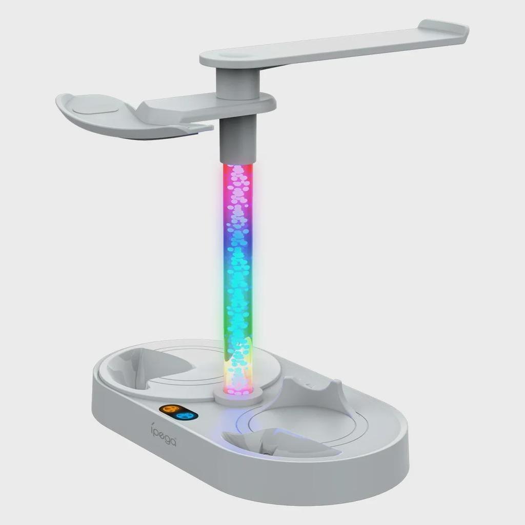 Зарядная база и подставка для хранения PS5 VR2 с RGB-подсветкой для маски для глаз VR2 и гарнитуры