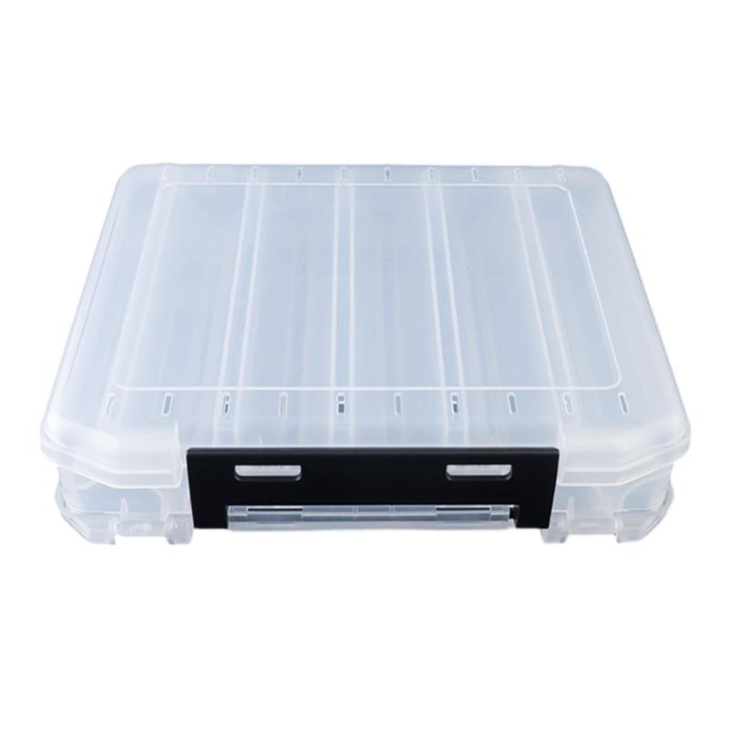 Большой прозрачный водонепроницаемый чехол для переноски рыболовных снастей с двусторонним отделением для хранения рыболовных приманок