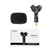 COMICA CVM VS10 Mini Flexible XY Stereo Microphone Mic 3.5mm TRS Plug 90 degrees  Adjustable for GoPro Action Camera