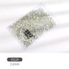 1440pcs/pack Glitter Rhinestones Crystal White AB Color Non Hot Fix FlatBack Strass Sewing & Fabric Garment Rhinestone Nail Art Stone  9 Sizes