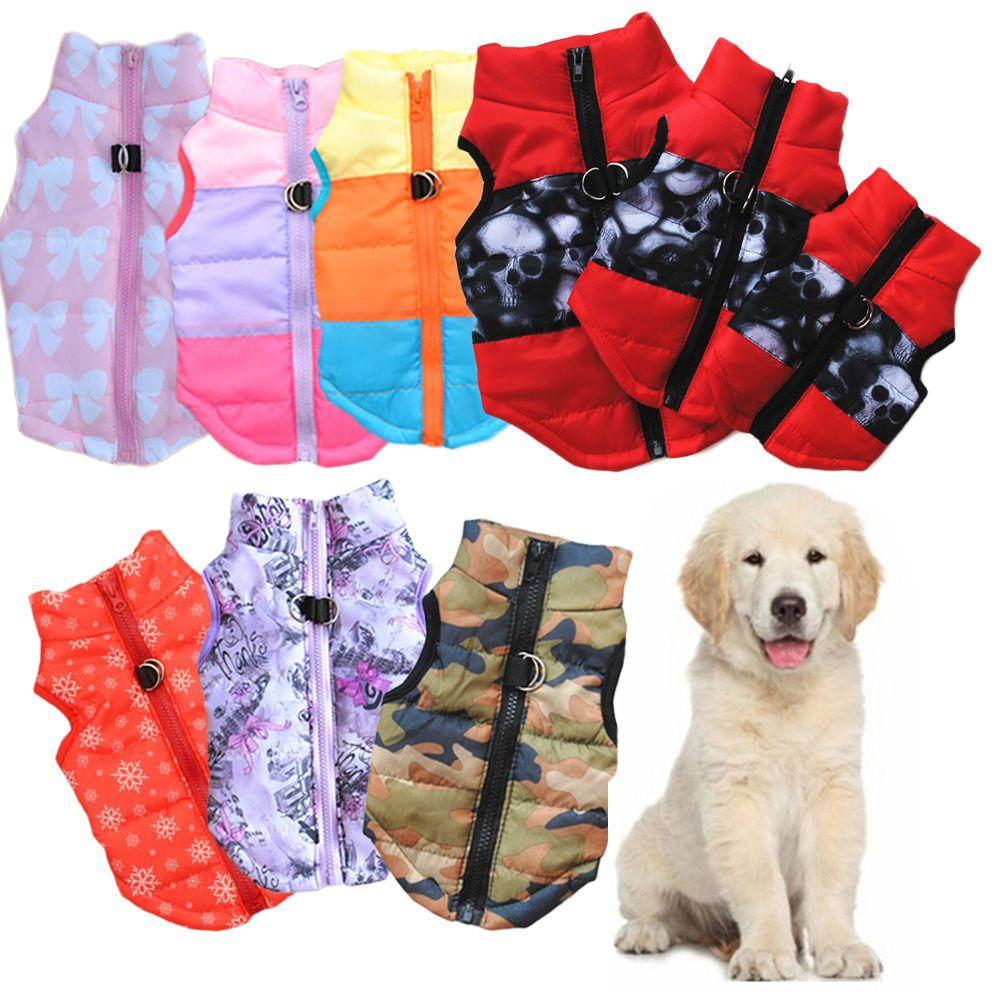 Fashion Apparel Suit Jumpsuit Dog Vest Thickened Clothes Puppy Wadded Jacket Pet Warm Coat