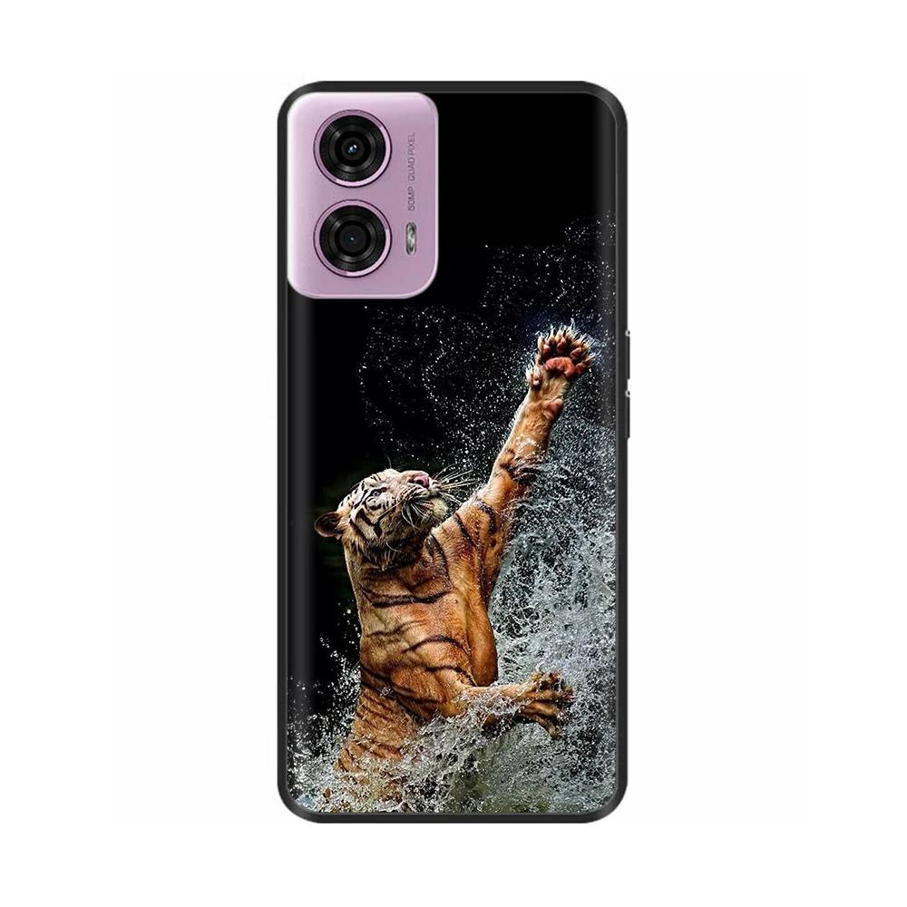 Painted Cover For Motorola Moto G04 Soft Silicone Phone Case For Moto G04 Back Cover MotoG04 XT2421-2 Shockproof Shell Para Etui