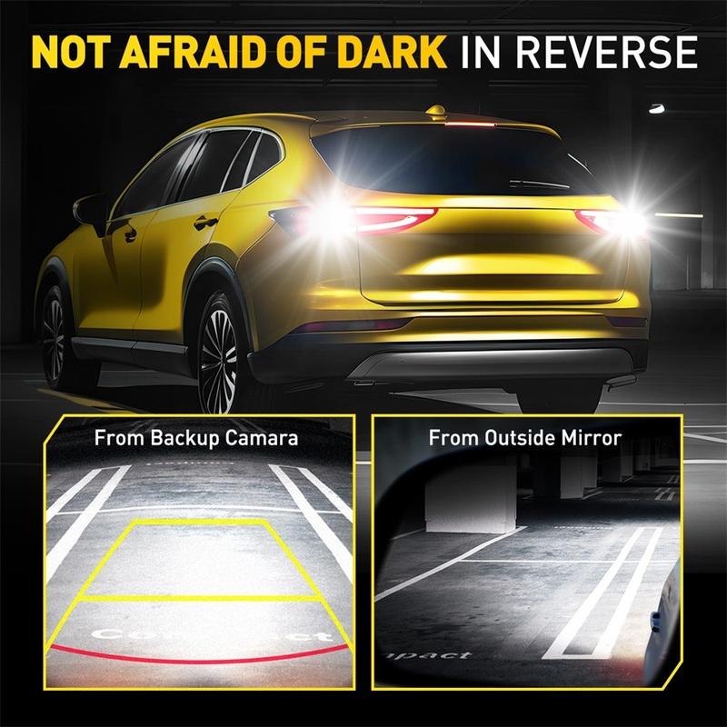 AUXITO 2Pcs Turbo T15 W16W LED Backup Reverse Light Canbus No Error Bulbs 2000LM 921 912 LED Bulb Car Rear Reversing Lamp 16W