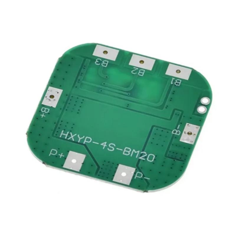 Плата защиты для литиевых аккумуляторов 4S 14.8V 18650 с защитой от перезаряда, переразряда, короткого замыкания и перегрузки по току