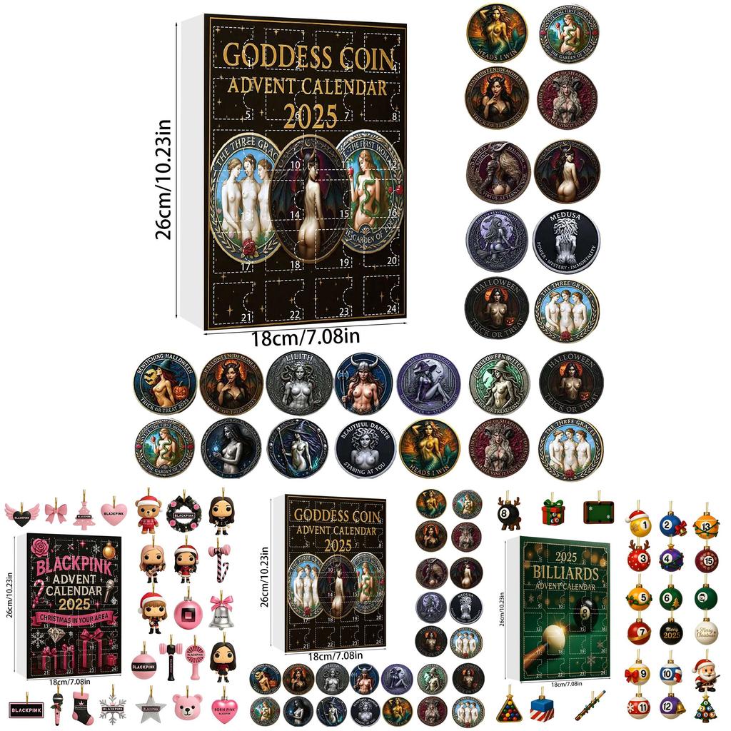 Stray Kids Christmas Advent Calendar With 24 Acrylic Decorations For Holiday Gift Giving