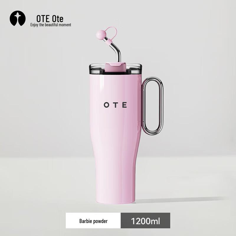 OTE Термокружка из нержавеющей стали 316L с крышкой и трубочкой, большой емкости