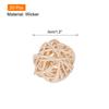 20 Pcs Wicker Rattan Balls Decorative Balls 1.2Inch for Vase Fillers ,Wedding ,Garden ,Hallway Party