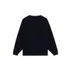 Li-Ning Wade Series Solid Letter Print Round Neck Pullover Sweatshirt Unisex Sweatshirt Black AWDT147-1
