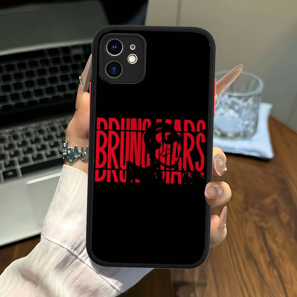 Famous Bruno Mars The Romantic Phone Case For IPhone 16 15 14 11 12 13 Pro Max Plus 12 XS Max Back Cover Matte Case