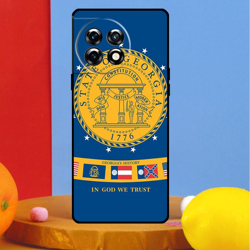 Чехол с флагом штата Джорджия для OnePlus Nord 4 CE 2 3 Lite N30 N20 N10 OnePlus 13 13R 12 12R 11 10 Pro 8T 10T