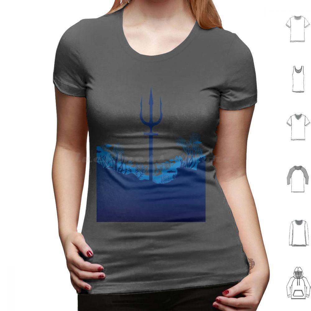 King Of Atlantis Trident T Shirt Cotton Men Women DIY Print Trident King Atlantic Atlantis Sea Ocean Aquaman Superhero Comic