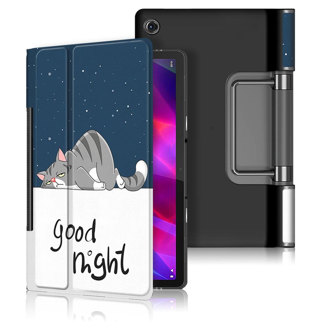 Case For Lenovo Yoga Tab 11 YT-J706F PU Leather Flip Painted Funda For Lenovo Yoga Tab 11 2021 YT J706F Tablet Coque
