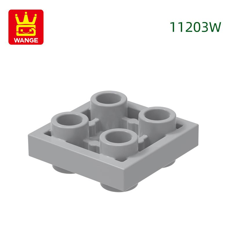 157 шт./лот11203W 2x2 Двусторонние 4 отверстия Строительные блоки Moc Детали Совместимы с Собираемыми Кирпичи Детские Игрушки Подарочная Коробка