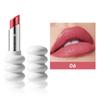 Lipstick, White Threaded Tube, Stylish and Simple, Natural Finish, Delicate Glitter, Silky and Lightweight Texture,6 Colors