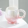 Кружка с цветком, керамическая чашка высокой ценности, домашняя чашка для кофе и завтрака, чашка для воды, подарок на день рождения для девочек, сувенир