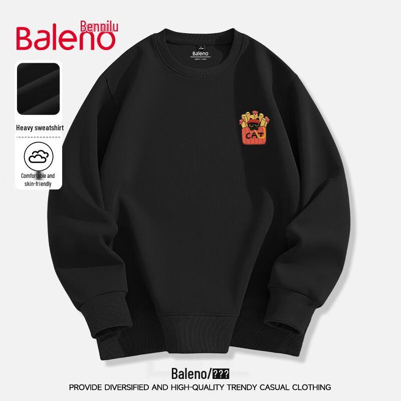 Baleno Men's 320G Heavyweight Loose Fit Crew Neck Sweatshirt