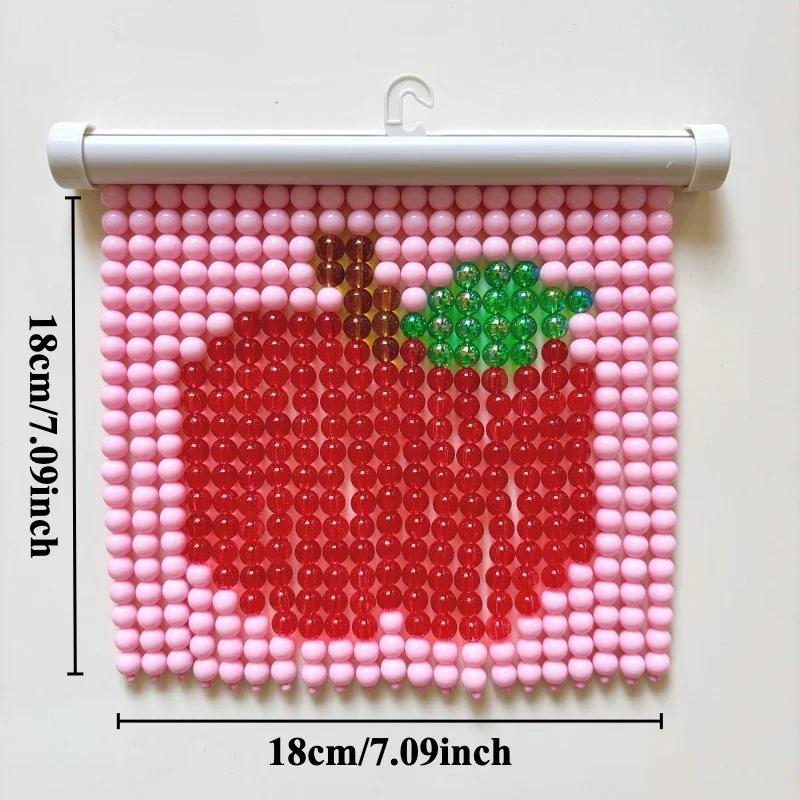 Cartoon Panda Hanging Beads Ornaments Handmade Cat Crafts Wall Art for Girls Room Decor Creative Wall Decoration Trendy 2025