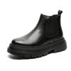 Chelsea boots men's 2024 autumn new breathable medium top platform short boots men's Martin boots 56731-J