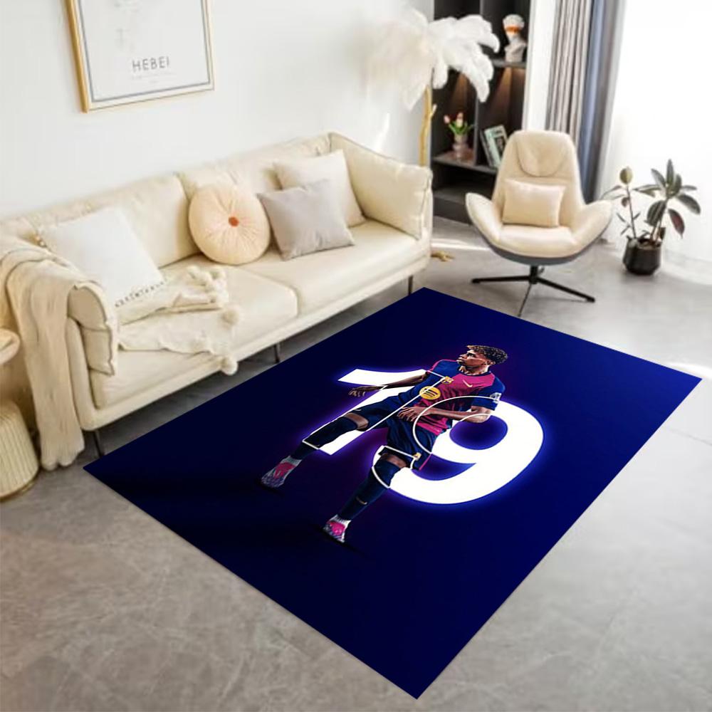 Lamine Yamal's Spain Football Legend Carpet Perfect for Bedrooms Dining Room Dormitory Outdoor Antislip Carpet Anime Office Decor Best for Christmas