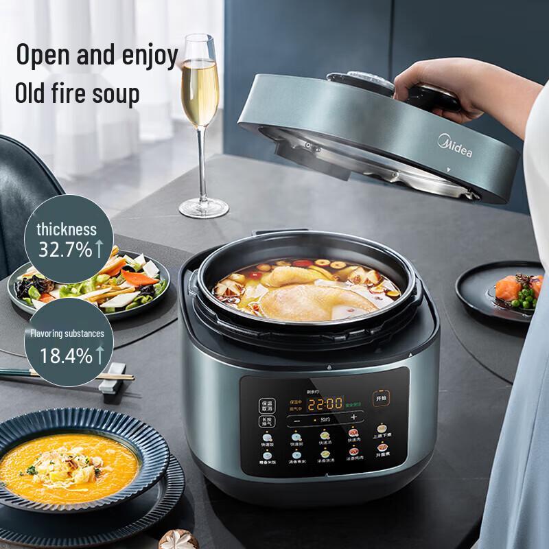 Midea 5-литровый умный электрический скороварка, вилка CN (адаптер в комплекте)