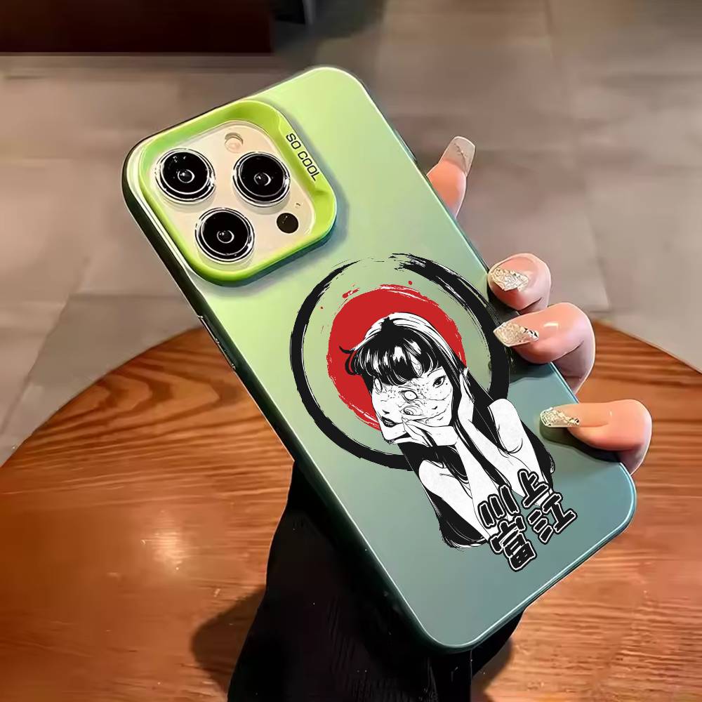 HOT Comics T-Tomie Phone Case Color Silver Shell For IPhone 17 16 15 14 13 12 11 Pro Max Plus