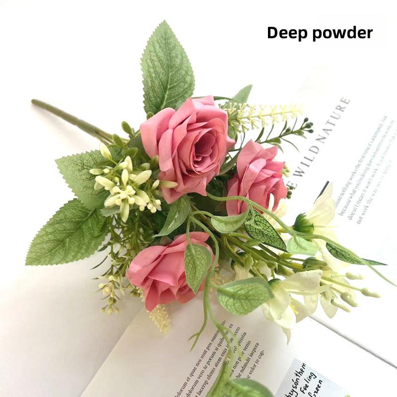 Скандинавская имитация цветка розы свадебный реквизит для фотосъемки цветочная композиция украшение для дома искусственные цветы украшение для гостиной вечный цветок