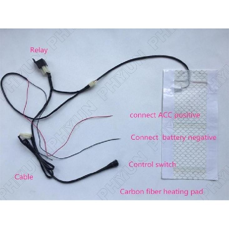 12V Мопед Скутер Подогреваемая Подушка Сиденья Нагреватель Грелка с Переключателем Высокий/Низкий Универсальный