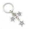 Fashion Creative Star Swirl Keychain Swirl Star Key Chain Handbag Keyring Best Friends Gifts