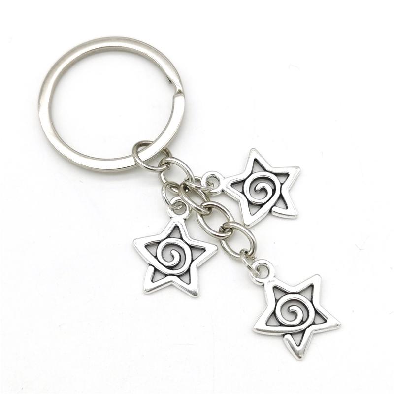 Fashion Creative Star Swirl Keychain Swirl Star Key Chain Handbag Keyring Best Friends Gifts