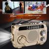 Solar Hand Crank Emergency Radio Rechargeable Waterproof Bluetooth-compatible Speaker AM/FM Solar Powered Radio