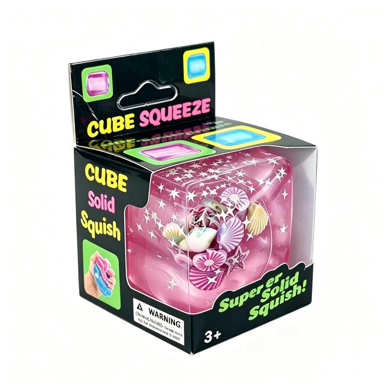 Various Styles of Ice Cube Squeezing Toys for Stress Relief Made of High-transparency Maltose with Slow Rebound and Food-grade Material