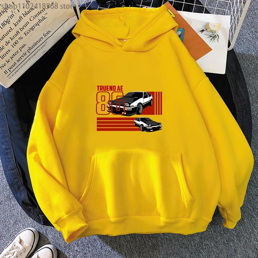 INITIAL D Толстовки Мужские SET JDM Trueno Levin AE86 Hachi Roku Толстовка Манга Аниме Пуловер Японские топы