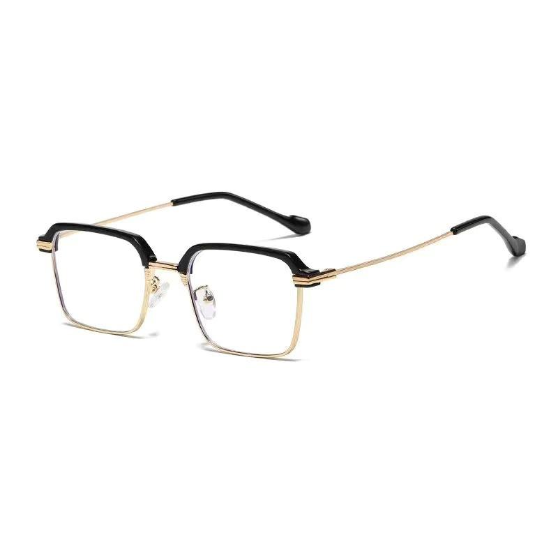 Classic Personalized Black Eyebrow Anti-Blue Reading Glasses Retro Square Reading Glasses Middle Old Reading Glasses