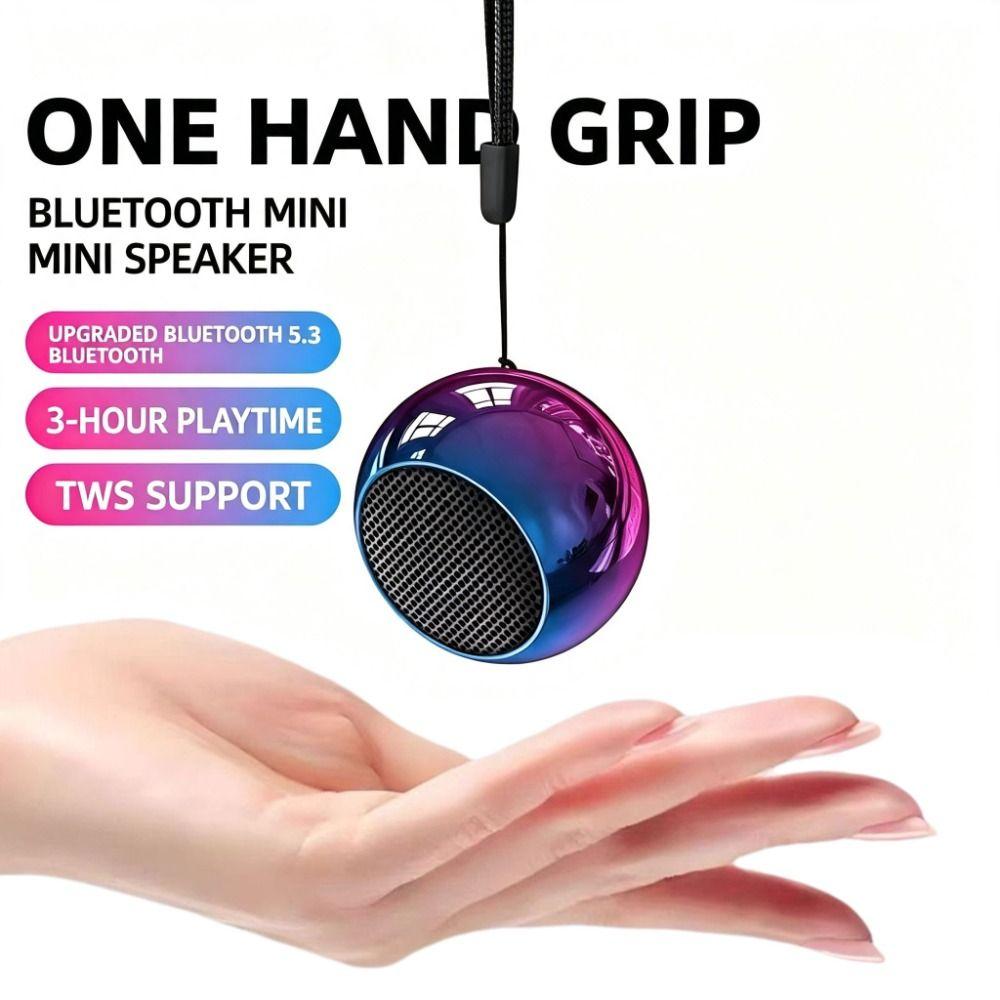 Metal Shell Bluetooth Speaker Keychain Dual Color Wireless Speaker Keychain Daily Leisure