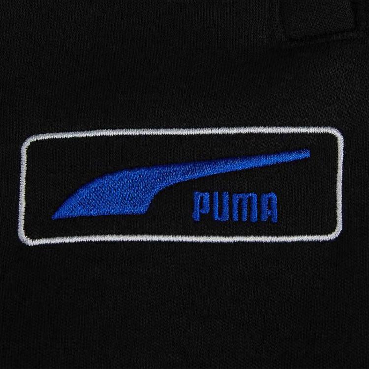 Puma Однотонные спортивные брюки с вышитым логотипом бренда и манжетами, мужские низы, черные 539731-01