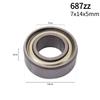 10-100Pcs Ball Bearings 608zz 623zz 625zz 626zz 685zz 688zz 607zz Deep Groove Carbon Steel for Skateboard Roller Skate Bearings