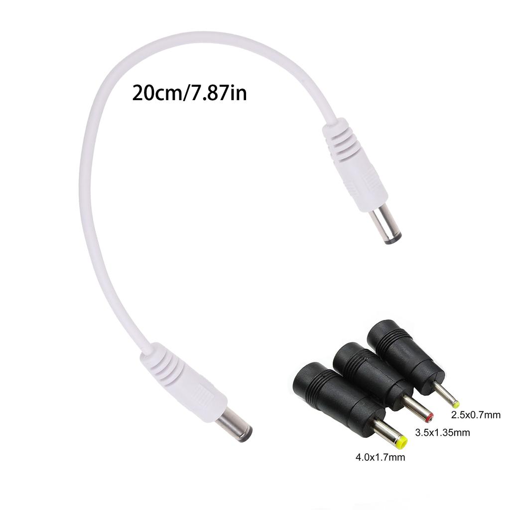 Male To Male 5.5x2.5mm Plug Power Adapter Cable Extension Cable with 4.0x1.7mm 3.5x1.35mm 2.5x0.7mm Plug Adapter