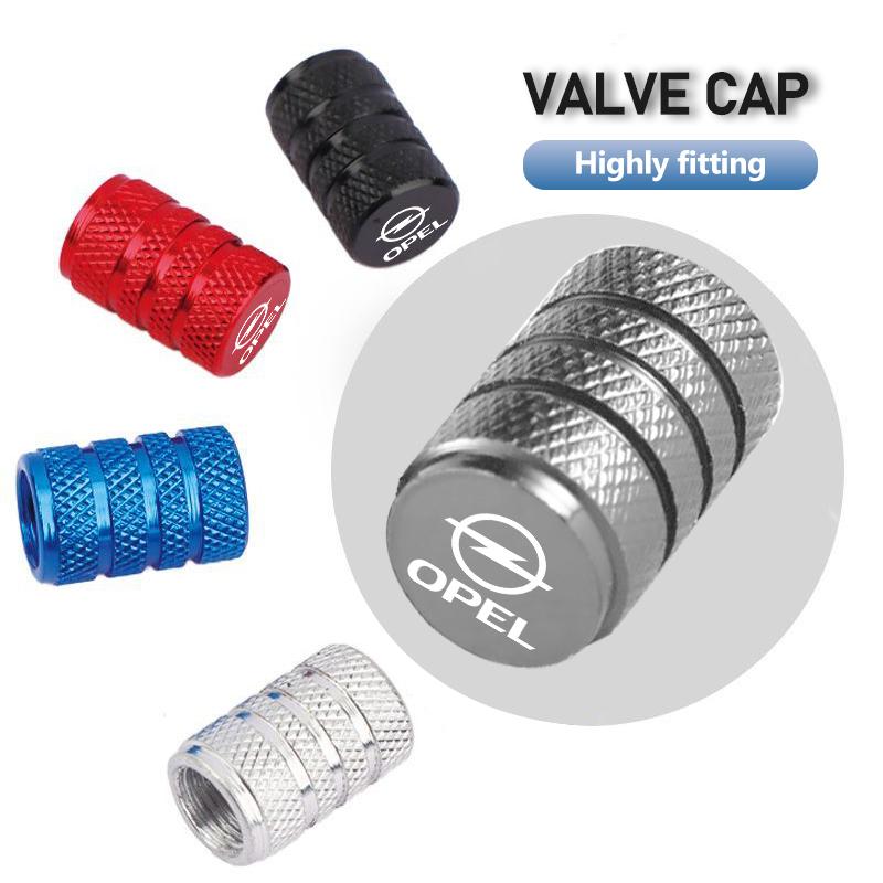 4PCS Car Tire Valve Stems Cap Aluminum Wheel Air Valve Cap For Opel Insignia Astra G J F K Vectra C H Corsa C B D Omega
