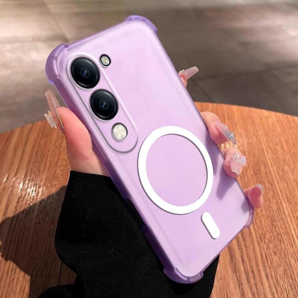 Матовый гелевый чехол с защитой от отпечатков пальцев для Vivo Y29t 5G Y29s Y04 Y04s Ударопрочный чехол для телефона