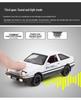 AE86 Литая модель автомобиля, украшение со звуком и светом, Игрушка с механизмом оттягивания для детей, Маленький подарочный автомобиль