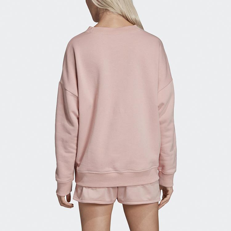 Adidas Originals Sweatshirts Women's Vibrant Pink Crew Neck Moderate EC0746